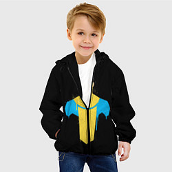 Куртка с капюшоном детская Неуязвимый Марк Грейсон, цвет: 3D-черный — фото 2