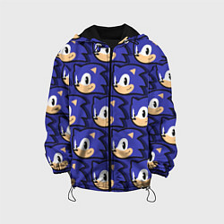 Куртка с капюшоном детская Sonic pattern, цвет: 3D-черный