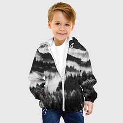 Куртка с капюшоном детская ТУМАННЫЙ ЛЕС МРАЧНЫЙ ЛЕС, цвет: 3D-белый — фото 2