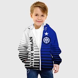 Куртка с капюшоном детская ИНТЕР МИЛАН INTER MILAN, цвет: 3D-белый — фото 2