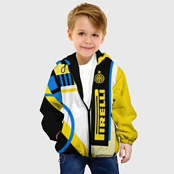 Куртка с капюшоном детская ФК «Интер Милан» 202021, цвет: 3D-черный — фото 2