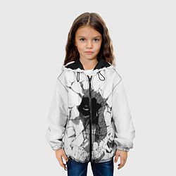 Куртка с капюшоном детская Из стены смотрит на Эрена, цвет: 3D-черный — фото 2