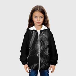 Куртка с капюшоном детская БЕРСЕРК черно - белый, цвет: 3D-белый — фото 2