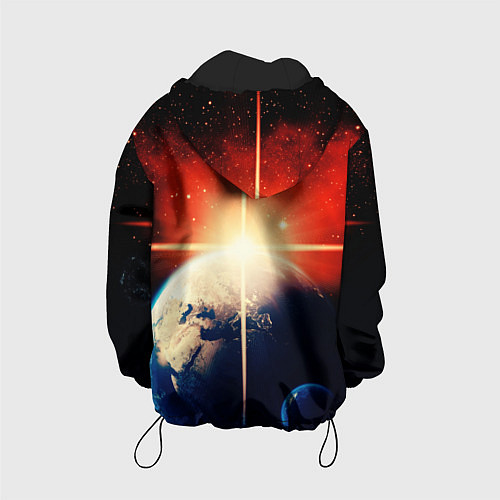 Детская куртка Космос земля 3D / 3D-Черный – фото 2