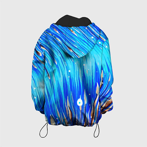 Детская куртка Морские водоросли! / 3D-Черный – фото 2