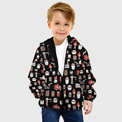 Куртка с капюшоном детская Металлург, цвет: 3D-черный — фото 2
