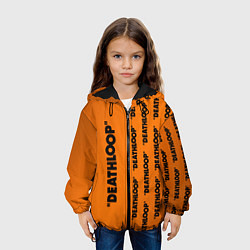 Куртка с капюшоном детская Deathloop Паттерн справа, цвет: 3D-черный — фото 2
