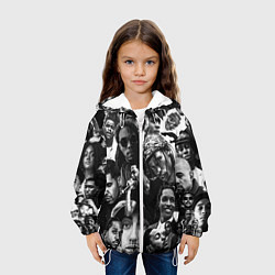 Куртка с капюшоном детская Music Rap allpic, цвет: 3D-белый — фото 2