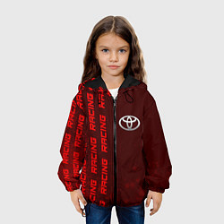 Куртка с капюшоном детская Тойота - Pro Racing Паттерн, цвет: 3D-черный — фото 2