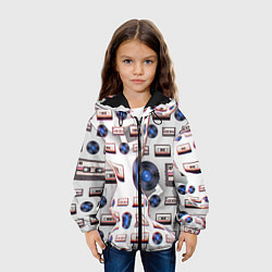 Куртка с капюшоном детская Дискотека 80, цвет: 3D-черный — фото 2