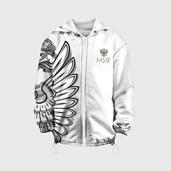 Куртка с капюшоном детская Russia MSKSide 3D Logo New 202223, цвет: 3D-белый