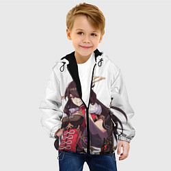 Куртка с капюшоном детская Бэй Доу из Genshin Impact, цвет: 3D-черный — фото 2