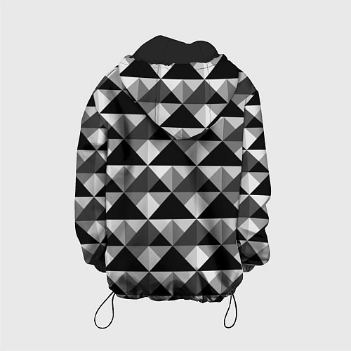 Детская куртка Современный геометрический / 3D-Черный – фото 2