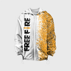 Куртка с капюшоном детская FREE FIRE Фри Фаер, цвет: 3D-белый