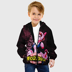 Куртка с капюшоном детская Урарака Очако, цвет: 3D-черный — фото 2