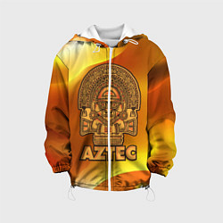 Куртка с капюшоном детская Aztec Ацтеки, цвет: 3D-белый