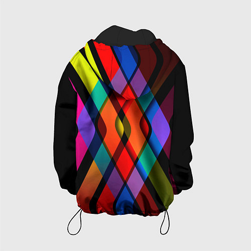 Детская куртка Симметрия красок / 3D-Черный – фото 2