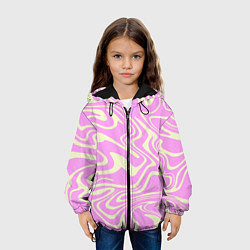 Куртка с капюшоном детская Лолипоп абстракция, цвет: 3D-черный — фото 2