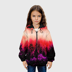 Куртка с капюшоном детская КРАСНАЯ ОСЕНЬ, цвет: 3D-черный — фото 2