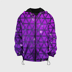Детская куртка Фиолетовые треугольники
