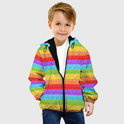Куртка с капюшоном детская ПОП ИТ POP IT, цвет: 3D-черный — фото 2