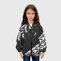 Куртка с капюшоном детская БМВ BMW TIRE TREAD, цвет: 3D-черный — фото 2