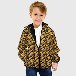 Куртка с капюшоном детская Gold of Baroque King, цвет: 3D-черный — фото 2
