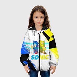 Куртка с капюшоном детская СУПЕР СОНИК Z, цвет: 3D-черный — фото 2