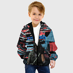 Куртка с капюшоном детская Point Disarray Буйство красок, цвет: 3D-черный — фото 2