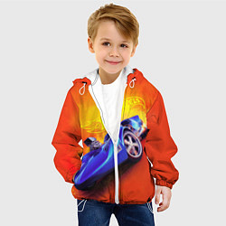 Куртка с капюшоном детская Hot Wheels Хот Вилс, цвет: 3D-белый — фото 2
