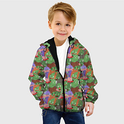 Куртка с капюшоном детская Зомби, цвет: 3D-черный — фото 2