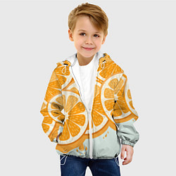 Куртка с капюшоном детская АПЕЛЬСИН ORANGE, цвет: 3D-белый — фото 2