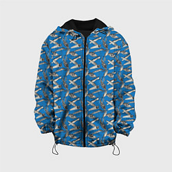Куртка с капюшоном детская Рыболовные Приманки, цвет: 3D-черный