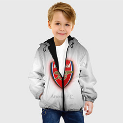 Куртка с капюшоном детская F C Arsenal, цвет: 3D-черный — фото 2