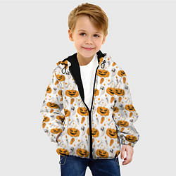 Куртка с капюшоном детская Patern Halloween 22, цвет: 3D-черный — фото 2
