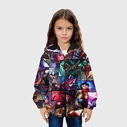 Куртка с капюшоном детская Лига Легенд, чемпионы, цвет: 3D-черный — фото 2