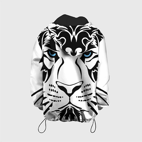 Детская куртка Водяной голубоглазый тигр / 3D-Черный – фото 2