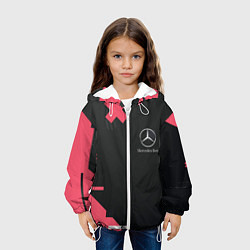 Куртка с капюшоном детская Мерседес Mersedes, цвет: 3D-белый — фото 2