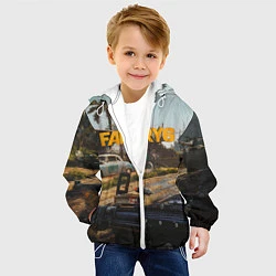 Куртка с капюшоном детская Far Cry 6 game art, цвет: 3D-белый — фото 2