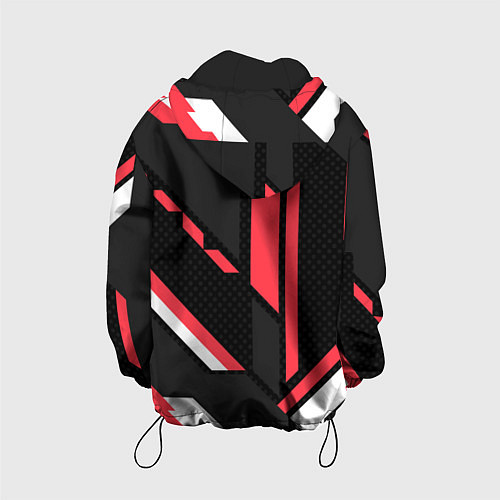 Детская куртка MERCEDES-BENZ AMG GEOMETRY STRIPES RED / 3D-Черный – фото 2