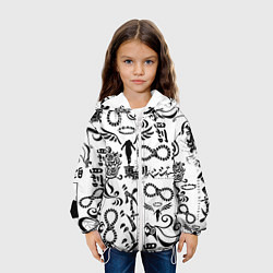 Куртка с капюшоном детская ТОКИЙСКИЕ МСТИТЕЛИ ЛОГОБОМБИНГ, цвет: 3D-белый — фото 2