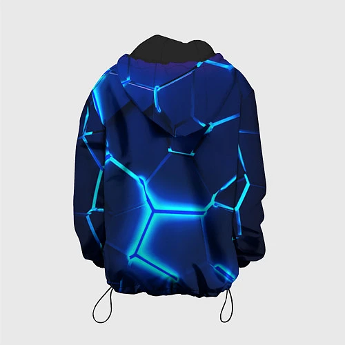 Детская куртка 3D ПЛИТЫ NEON STEEL НЕОНОВЫЕ ПЛИТЫ / 3D-Черный – фото 2