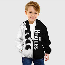 Куртка с капюшоном детская The Beatles черно - белый партер, цвет: 3D-черный — фото 2