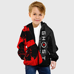 Куртка с капюшоном детская GHOST OF TSUSHIMA ПРИЗРАК ЦУСИМЫ, цвет: 3D-черный — фото 2