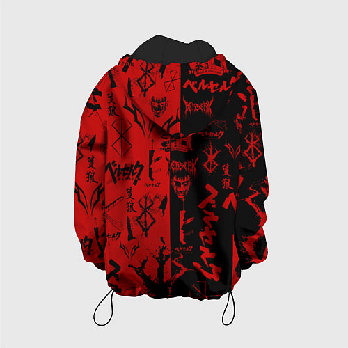 Детская куртка BERSERK BLACK RED БЕРСЕРК ПАТТЕРН / 3D-Черный – фото 2