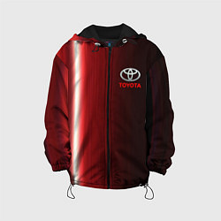 Куртка с капюшоном детская Toyota В полоску, цвет: 3D-черный