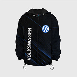 Куртка с капюшоном детская Volkswagen, sport, цвет: 3D-черный