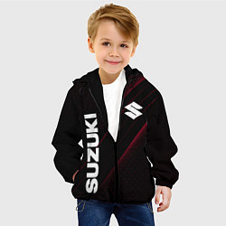 Куртка с капюшоном детская SUZUKI, sport, цвет: 3D-черный — фото 2
