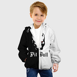Куртка с капюшоном детская Pit Bull боец, цвет: 3D-белый — фото 2