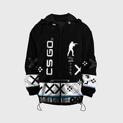 Куртка с капюшоном детская Поток информации СS:GO, цвет: 3D-черный